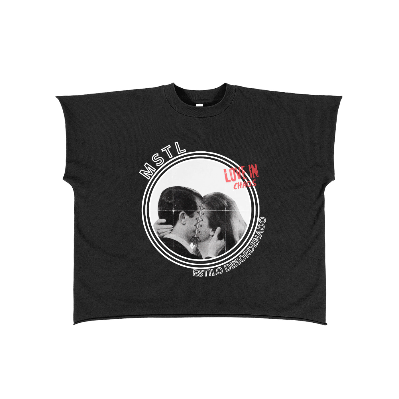 Raw Edge Boxy Non-Shrink T-Shirt
