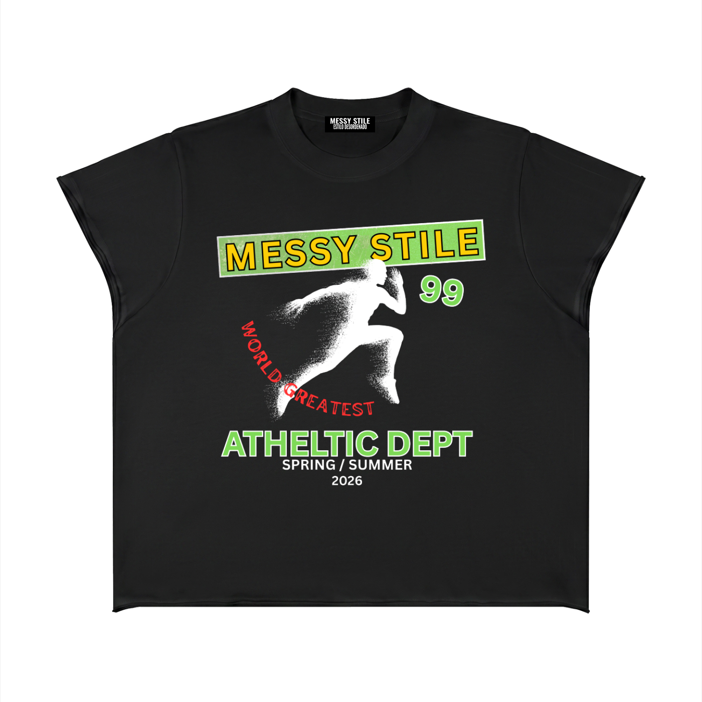 Unisex Boxy Raw Edge T-Shirt
