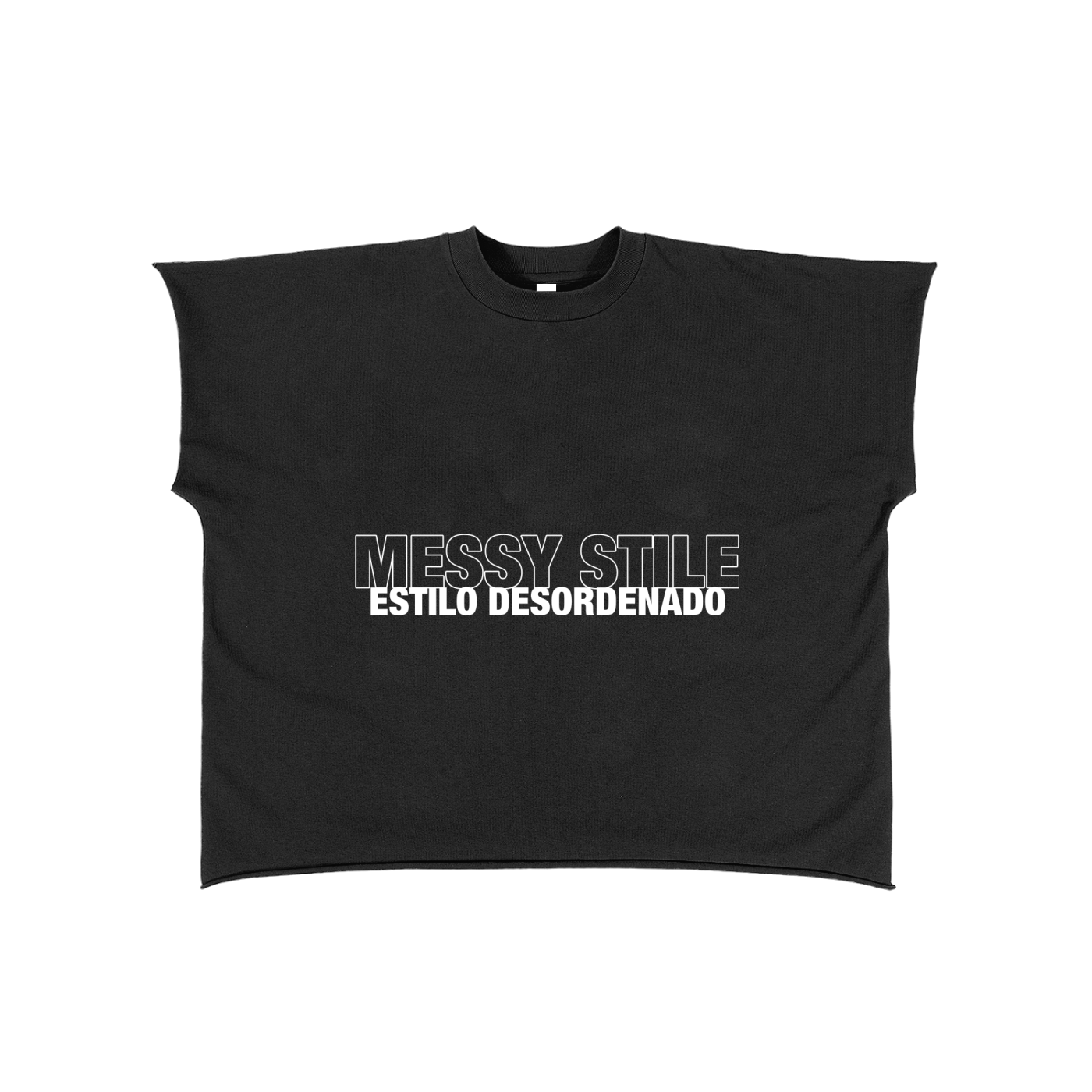 Raw Edge Boxy Non-Shrink T-Shirt